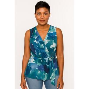 Sofia by Sofia Vergara Sleeveless Top NWT Multi Color Size - Large